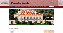 Desktop Screenshot of casadosvarais.pt